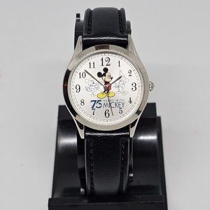 Disney Mickey Mouse Watch Women 75 Years with Mickey Tin New Battery